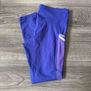 Fabletics Motion365 Woman’s Purple Leggings Stretchy Athletic Bottoms Size S/M